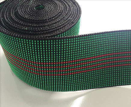 Κίνα Ούγια τραμπολίνων χρώματος 50mm πράσινο ισχυρό ελαστικό εγχώριο κλωστοϋφαντουργικό προϊόν 50g/M προμηθευτής
