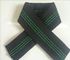 Ινδικό ελαστικό Ούγια 68g/M καναπέδων ύφους μαύρο χρώμα με 3 Πράσινες Γραμμές προμηθευτής