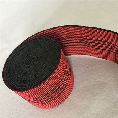 Κίνα 3 ελαστικό Ούγια 70mm κόκκινη καναπέδων ίντσας επιμήκυνση 50%-60% πλάτους με τις μαύρες γραμμές προμηθευτής